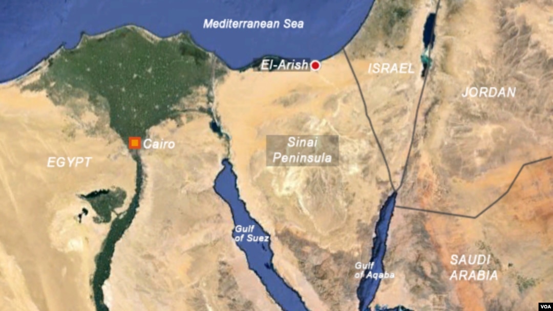 Peta wilayah Sinai