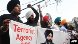 Cộng đồng người Sikh tại Pakistan biểu tình tại Lahore ngày 20/9/2023, phản đối vụ sát hại lãnh tụ người Sikh tại Canada Hardeep Singh Nijjar.