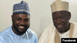 Adam A. Zango da gwamnan jihar Kano Abdullahi Umar Ganduje (Instagram/ Adam A. Zango