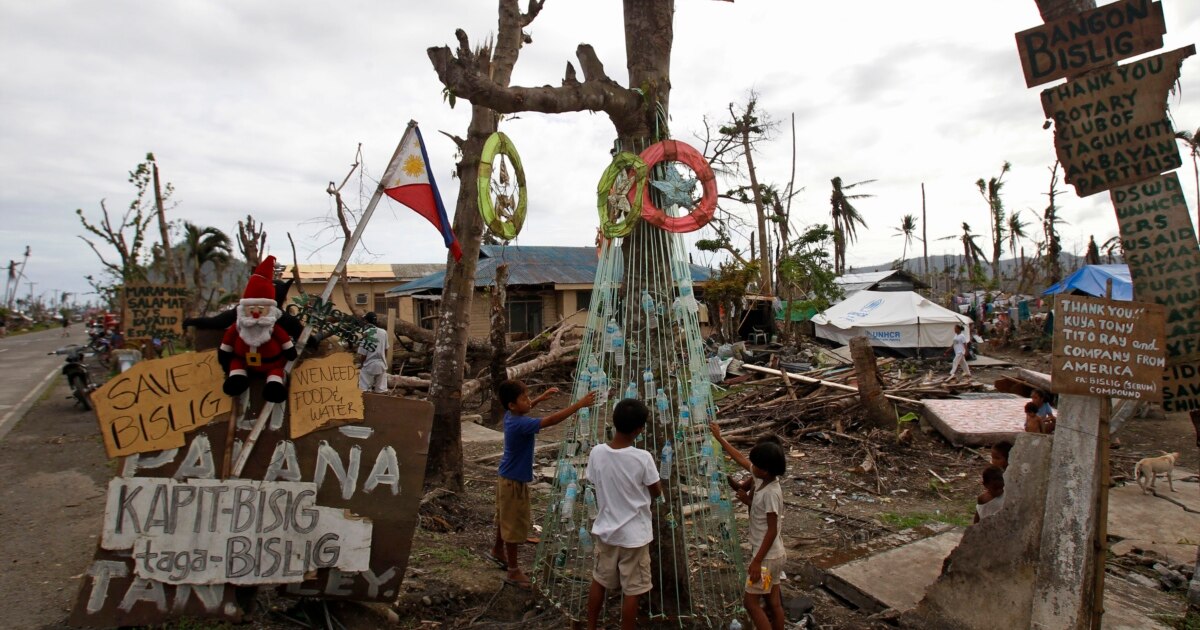 Philippine Typhoon Survivors Struggle To Salvage Christmas
