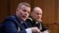Gen. Tod D. Wolters, commander of U.S. European Command and NATO Supreme Allied Commander Europe, left, and Gen. Stephen Lyons, commander, U.S. Transportation command, right, testify before the Senate Armed Services Committee hearing, Feb. 25, 2020.