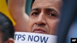 Manifestación para pedir un TPS para los ecuatorianos tras el terremoto de 2016. El TPS nunca se otorgó.