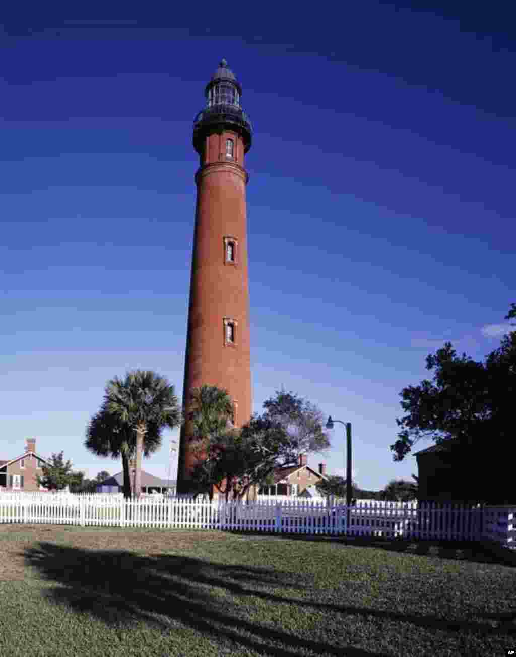 Ponce de Leon Inlet Lighthouse, in Florida, was completed in 1887.