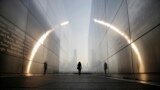 A visitor walks through the &quot;Empty Sky&quot; memorial to New Jersey&#39;s victims of the Sept. 11, 2001 terrorist attacks in Jersey City, New Jersey, USA. 