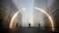 A visitor walks through the "Empty Sky" memorial to New Jersey's victims of the Sept. 11, 2001 terrorist attacks in Jersey City, New Jersey, USA. 