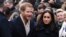 Prince Harry et Megan Markle à Nottingham au Royaume Uni le 1er décembre 2017.