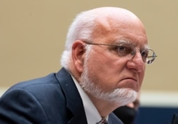Dr. Robert Redfield, Director of the Centers for Disease Control and Prevention, testifies on Capitol Hill in Washington, June 23, 2020.
