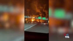 آتش‌سوزی در انبار نفت اقدسیه تهران - شنبه ۱۶ اسفند (وحیدآنلاین)