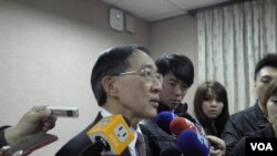 台灣外長林永樂3月25日在立法院(美國之音申華拍攝)