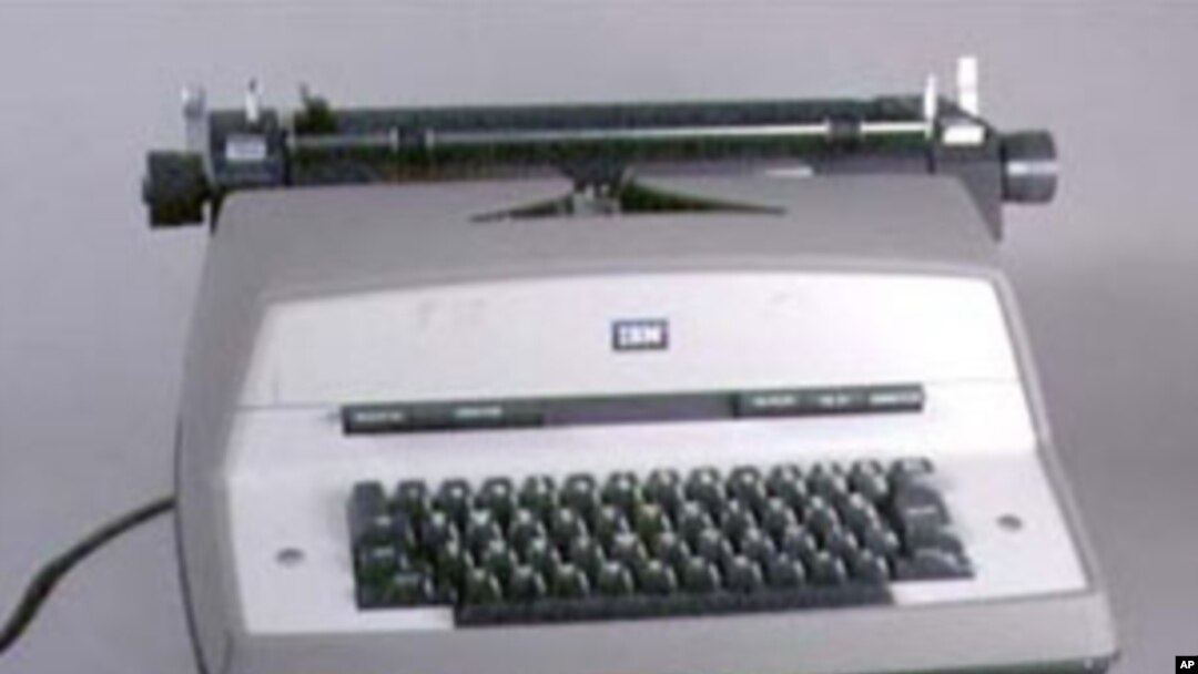 A braille electric typewriter, one of dozens of writing devices for the blind on display at the American Printing House’s museum. 