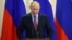 Russian President Vladimir Putin speaks during a news conference in Sochi, Russia, Dec. 8, 2021. 