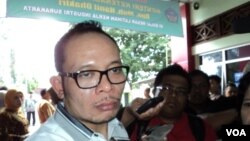 Menteri Tenaga Kerja Hanif Dhakiri di Solo, Jawa Tengah (26/3). (VOA/Yudha Satriawan)