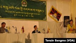 Panel speakers on Tibetan Women Association's 28th anniversary 