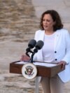 FILE - U.S. Vice President Kamala Harris.