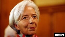 Direktur Pengelola Dana Moneter Internasional (IMF) Christine Lagarde dalam sidang pengadilan di Paris, Perancis (12/12). (Reuters/Charles Platiau)