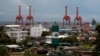 The Sihanoukville Autonomous Port is seen at the Sihanoukville, Cambodia, Sept. 28, 2017. 