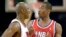 Michael Jordan, à gauche, et Kobe Bryant lors d'un match des All-Star game, Atlanta, le 9 février 2003.