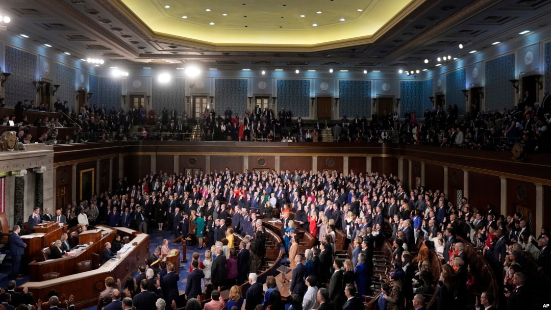 Miembros de la Cámara de Representantes de EEUU reunidos en el Capitolio de Washington DC, el 3 de enero de 2025.
