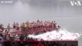 مردم بالکان در جشن خاج‌شویان داخل آب یخ پریدند