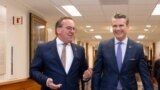 Secretary of Defense Pete Hegseth hosts German Defense Minister Boris Pistorius. July 14, 2025.