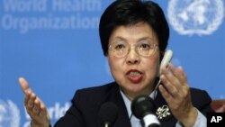 Dokter Margaret Chan, direktur WHO, secara khusus menyebut virus pernafasan mematikan baru terkait SARS di Jenewa 28/5 (foto: dok). 