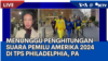 Laporan VOA untuk SCTV: Menunggu Penghitungan Suara Pemilu Amerika 2024 di TPS Philadelphia, PA