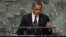 Presiden AS Barack Obama memberikan pidato di depan Sidang Umum PBB hari Selasa (25/9).