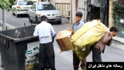 تصویری از کودکان زباله گرد در ایران؛ منبع: رسانه های ایران