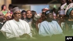 Le président Muhammadu Buhari à l'hotel Eko, à Lagos, le 29 mars 2018.