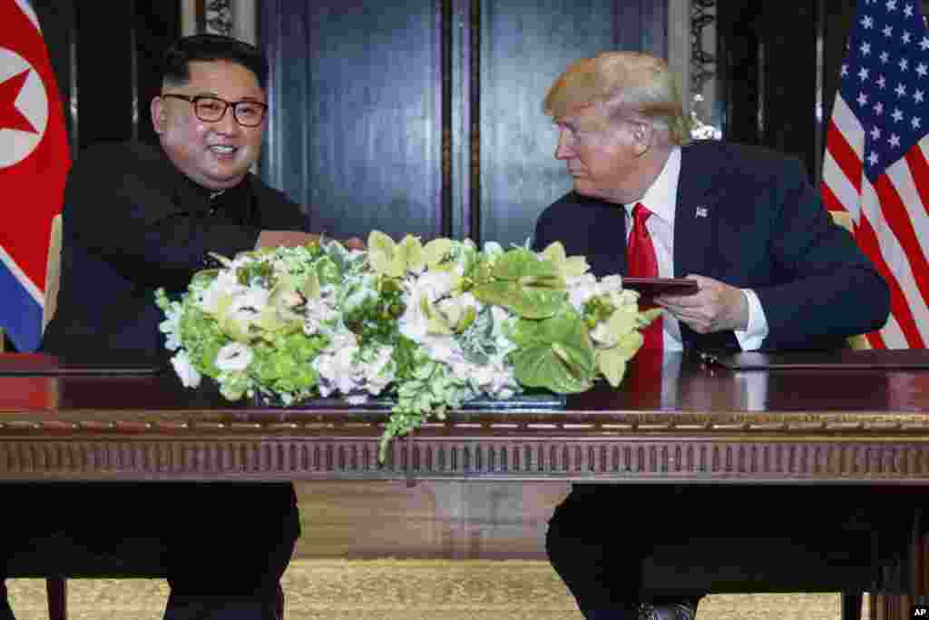 Ganawar Shugaban Amurka Donald Trump da Kim Joung Un a Singapore