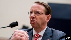 El fiscal general adjunto, Rod Rosenstein se expuso a un intenso interrogatorio ante el Comité Judicial de la Cámara de Representantes.