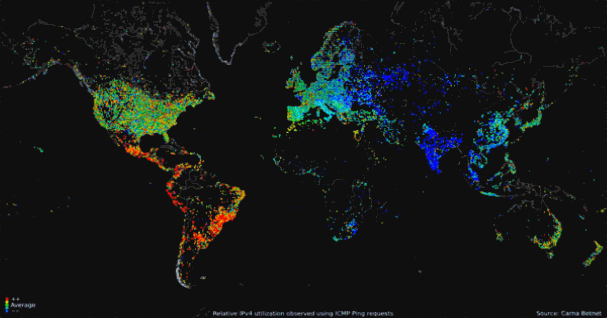 Hacking Used to Create Detailed Map of the Internet