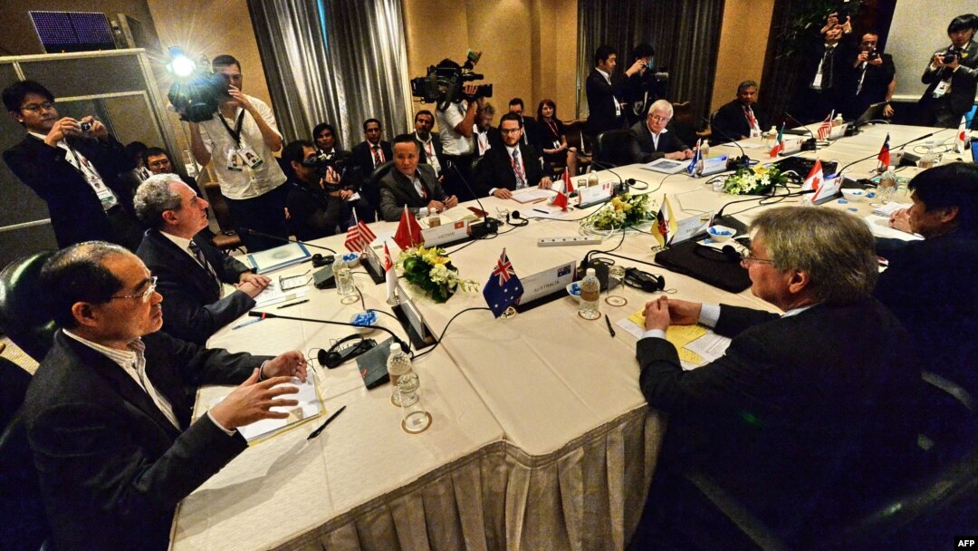Ministri trgovine i drugi zvaničnici na sastanku u Singapuru prošlog vikenda 