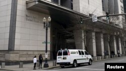 FILE - The Mark O. Hatfield United States Courthouse is seen in Portland, Oregon, Jan. 27, 2016.