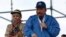 Nicaragua’s President Daniel Ortega speaks to supporters as his wife and Vice President Rosario Murillo applauds, in Managua, Nicaragua, Aug. 29, 2018. 