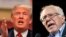 A composite image of presidential candidates Donald Trump (left) and Sen. Bernie Sanders (right.)