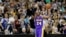 FILE - Los Angeles Lakers guard Kobe Bryant holds up the game ball and acknowledges the crowd during an NBA basketball game against the Minnesota Timberwolves after passing Michael Jordan on the NBA all-time scoring list, in Minneapolis, Dec. 14, 2014.