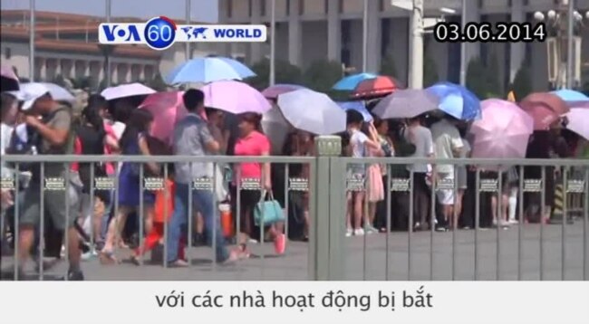 An ninh TQ thắt chặt trước kỷ niệm biểu tình Thiên An Môn (VOA60)