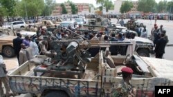 Des soldats tchadiens à N'jamena, le 20 mai 2009.