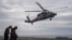 In this photo provided by the U.S. Navy, an MH-60S Sea Hawk lands on the flight deck of the Nimitz-class aircraft carrier USS Theodore Roosevelt during exercise Freedom Edge on June 28, 2024.