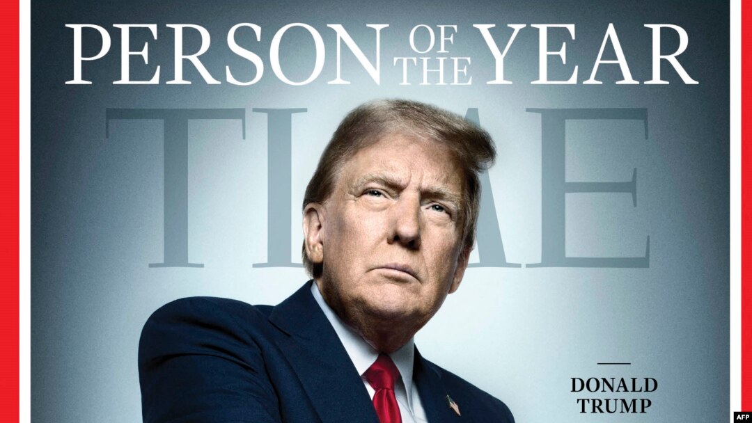 This image courtesy of TIME/TIME Person of the Year obtained on December 12, 2024 shows the cover of TIME Magazine announcing US President-elect Donald Trump as the 2024 Person of the Year.