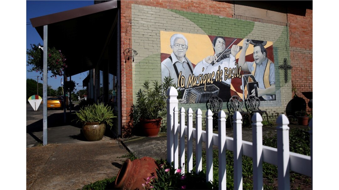 FILE - A mural is pictured in Basile amid a coronavirus disease outbreak across the state of Louisiana, March 26, 2020.