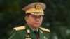 Jenderal Senior Min Aung Hlaing, saat menghadiri upacara peringatan 71 tahun Hari Martir di Yangon pada 19 Juli 2018. (Foto: AFP)