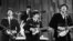 The Beatles perform on the CBS "Ed Sullivan Show" in New York on Feb. 9, 1964.