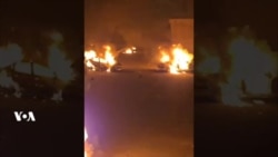  آتش زدن خودروی حامل غذا برای سرکوبگران در «ستارخان» تهران