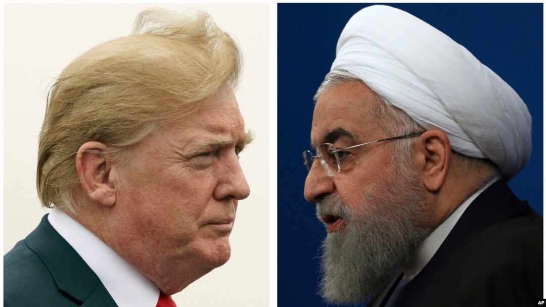 Presiden Amerika Serikat Donald Trump (kiri) dan Presiden Iran Hassan Rouhani. (Foto: AP/dok).