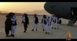 This file handout video grab taken from a footage released by Taliban-affiliated Al Hijrat TV on Aug. 17, 2021 shows Mullah Abdul Ghani Baradar's arrival in Kandahar, Afghanistan.