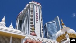 新澤西州大西洋城川普賭場外觀2015年四月24日資料照。