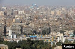 A general view of clustered buildings in Cairo, Egypt, Jan. 28, 2018.