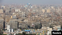 A general view of clustered buildings in Cairo, Egypt, Jan. 28, 2018. 